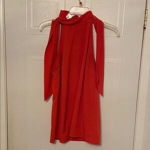 Elegant Red Sleeveless top